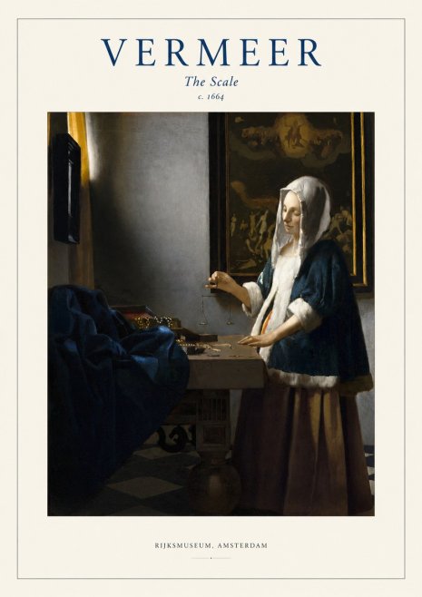 Vermeer The Scale No1 - Plakát