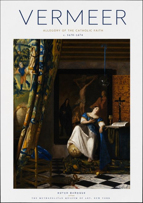 Vermeer Allegory of the Catholic Faith No3 - Plakát