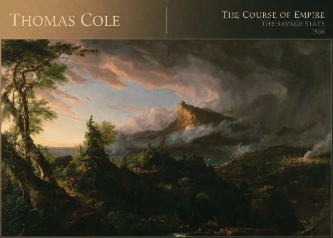 Thomas Cole The Course of Empire: the Savage State I No6 - Plakát
