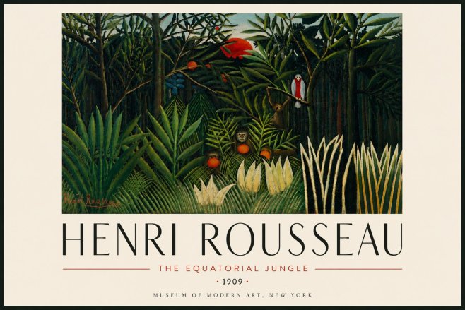 Rousseau The Equatorial Jungle I No5 - Plakát