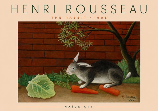 Rousseau The Rabbit No4 - Plakát