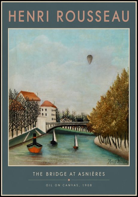 Rousseau The Bridge at Sevres No2 - Plakát