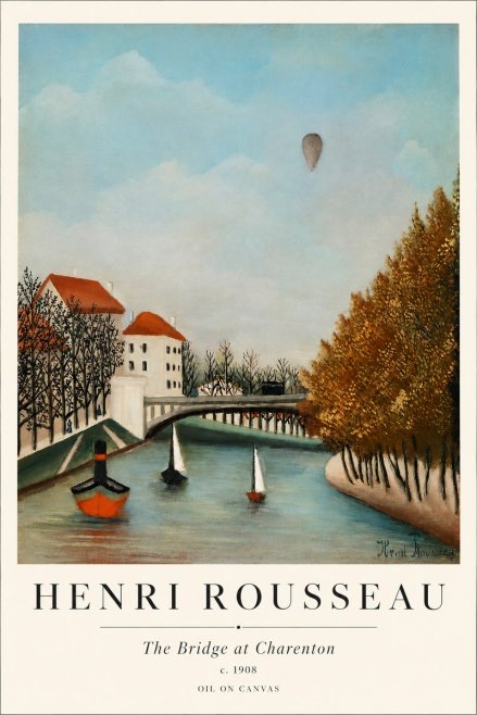 Rousseau The Bridge at Sevres No3 - Plakát