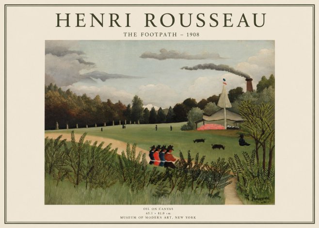 Rousseau The Footpath No1 - Plakát
