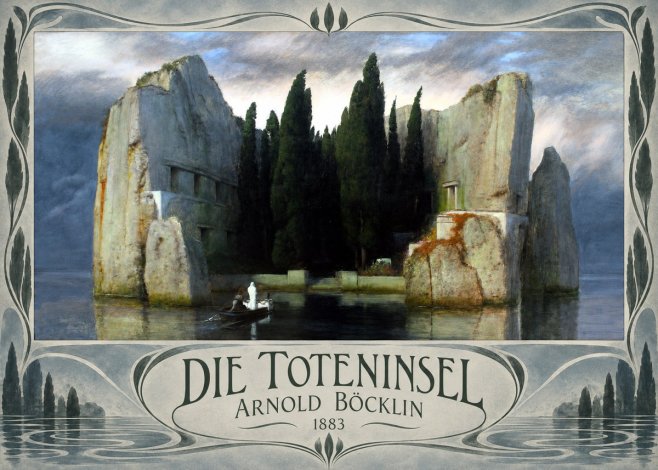 Arnold Böcklin Die Toteninsel I No3 - Plakát