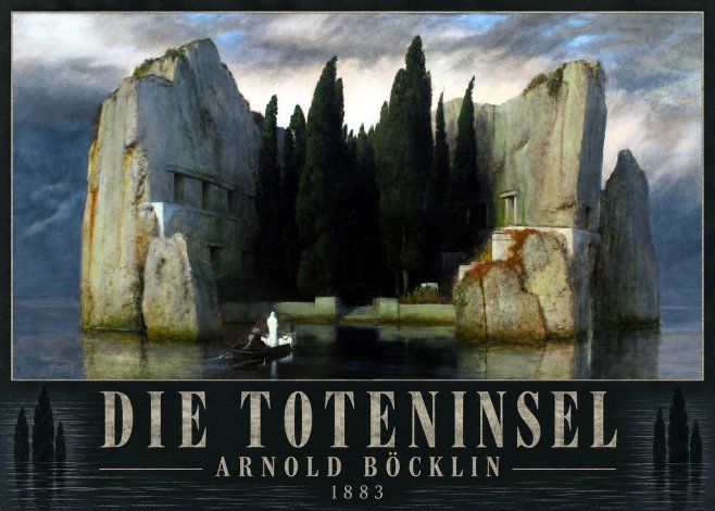 Arnold Böcklin Die Toteninsel I No4 - Plakát