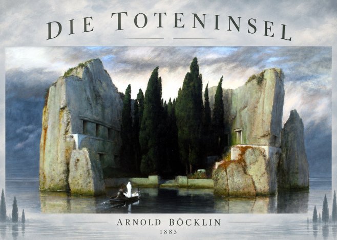 Arnold Böcklin Die Toteninsel I No5 - Plakát