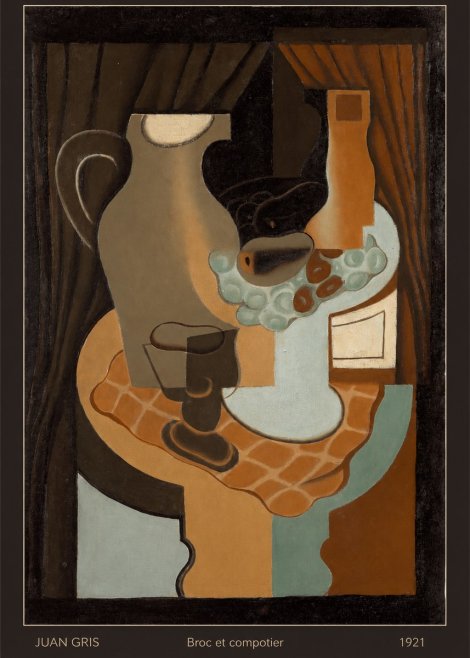 Juan Gris Broc Et Compotier No6 - Plakát