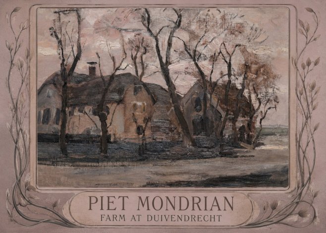 Piet Mondrian Farm at Duivendrecht No4 - Plakát