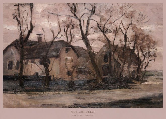 Piet Mondrian Farm at Duivendrecht No5 - Plakát