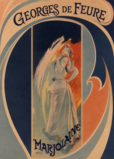 Georges de Feure Marjolaine No3 - Plakát