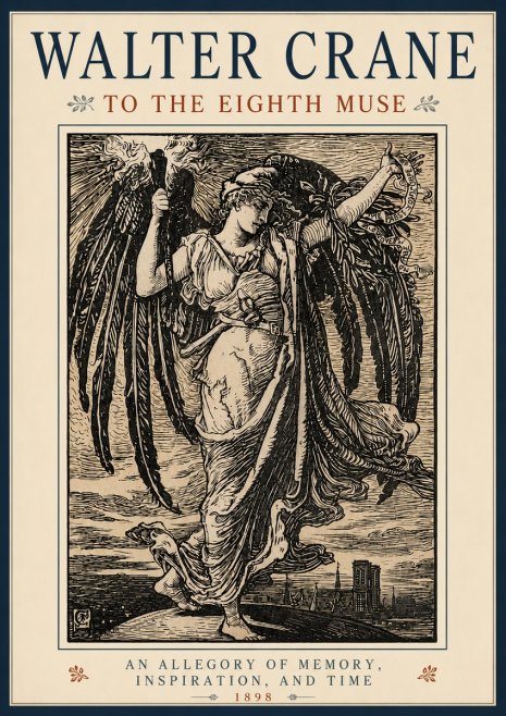 Walter Crane To the Eighth Muse No4 - Plakát