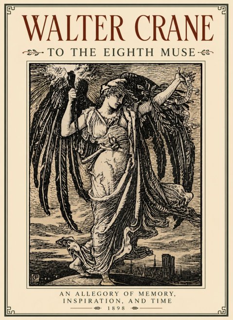 Walter Crane To the Eighth Muse No6 - Plakát