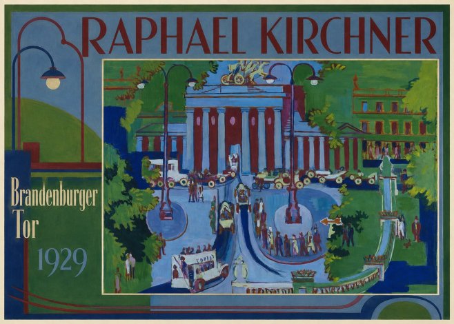 Raphael Kirchner Brandenburger Tor 1929 No1 - Plakát
