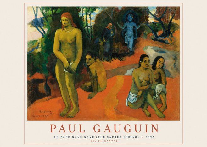 Paul Gauguin Te Pape Nave Nave (the Sacred Spring) No1 - Plakát