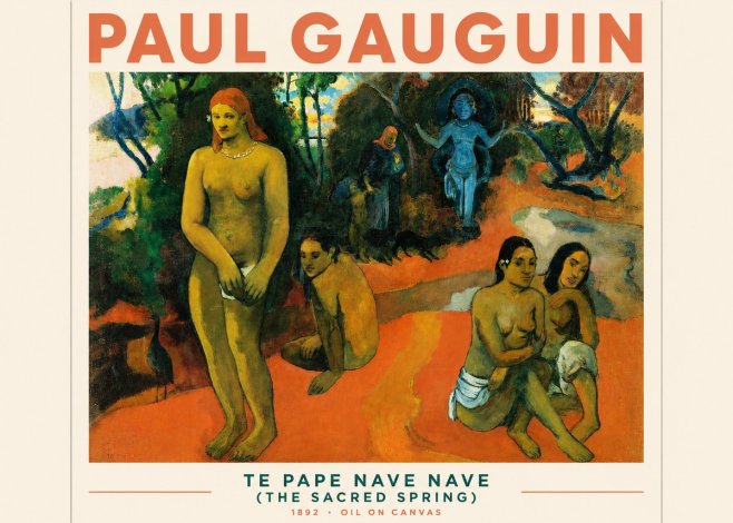 Paul Gauguin Te Pape Nave Nave (the Sacred Spring) No3 - Plakát