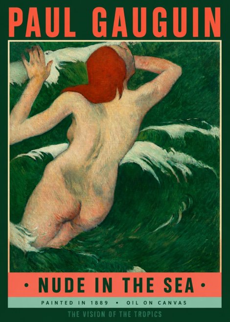 Paul Gauguin Nude in the Sea No2 - Plakát