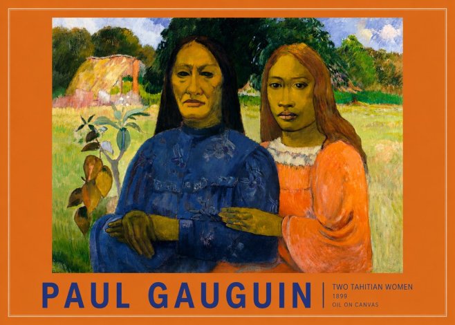 Paul Gauguin Two Tahitian Women II No2 - Plakát