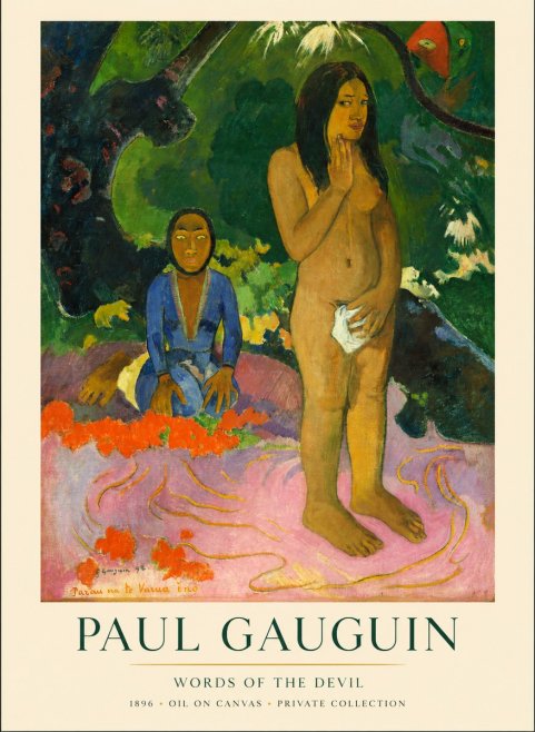 Paul Gauguin Words of the Devil No1 - Plakát