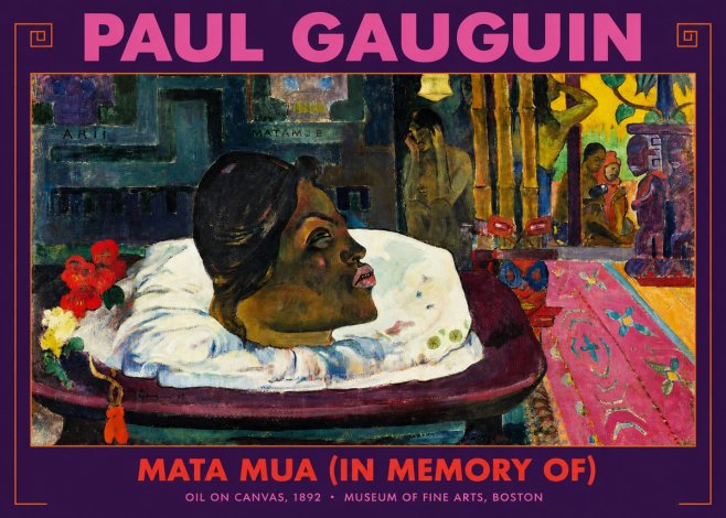 Paul Gauguin Mata Mua (in Memory Of) No2 - Plakát