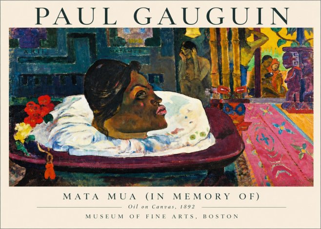 Paul Gauguin Mata Mua (in Memory Of) No3 - Plakát
