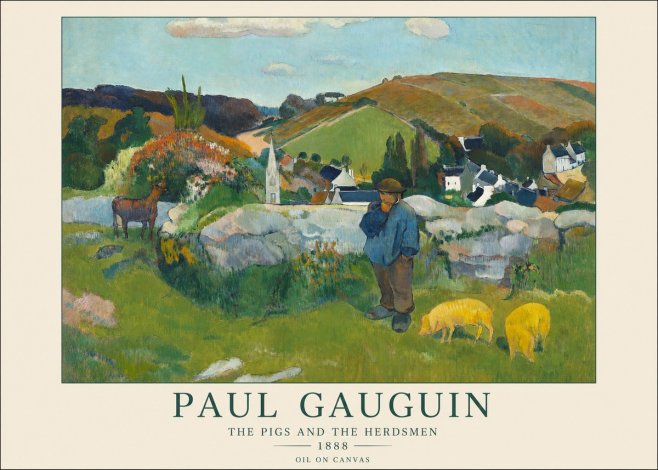 Paul Gauguin The Pigs and the Herdsmen No1 - Plakát
