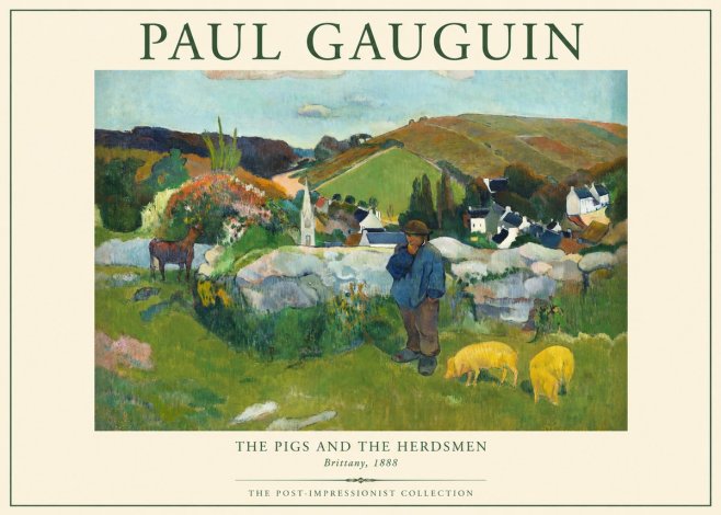 Paul Gauguin The Pigs and the Herdsmen No2 - Plakát