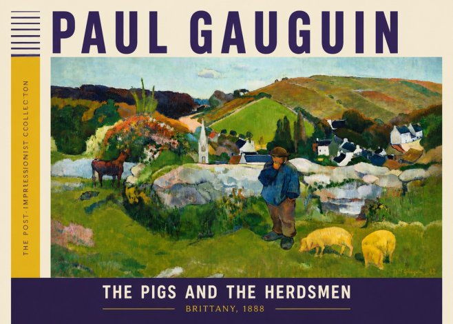 Paul Gauguin The Pigs and the Herdsmen No6 - Plakát