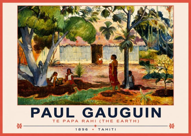 Paul Gauguin Te Papa Rahi (the Earth) No3 - Plakát