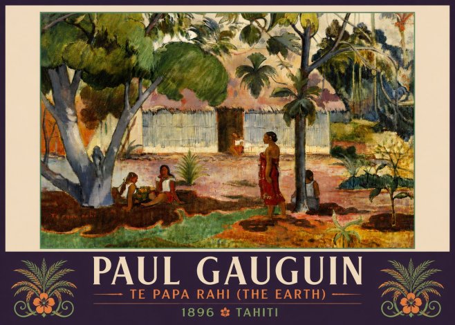 Paul Gauguin Te Papa Rahi (the Earth) No5 - Plakát