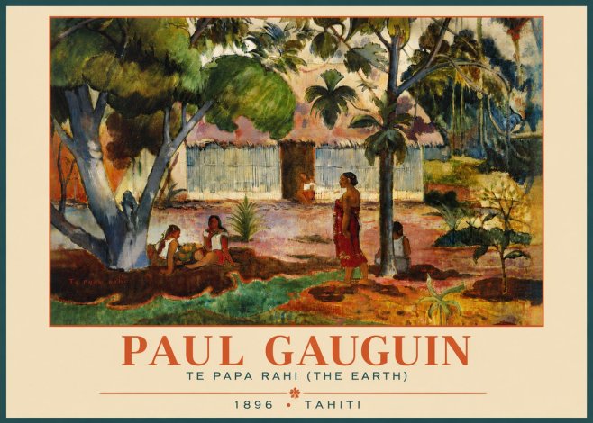 Paul Gauguin Te Papa Rahi (the Earth) No6 - Plakát