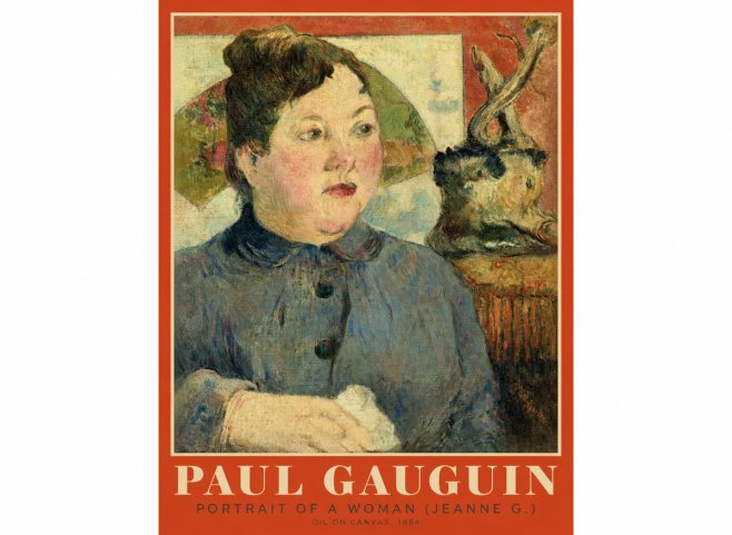 Paul Gauguin Portrait of a Woman (Jeanne G.) No1 - Plakát