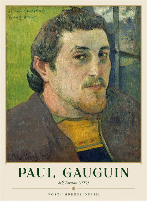 Paul Gauguin Self-portrait (1889) No1 - Plakát