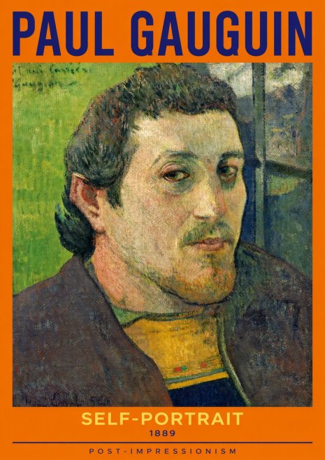 Paul Gauguin Self-portrait (1889) No2 - Plakát