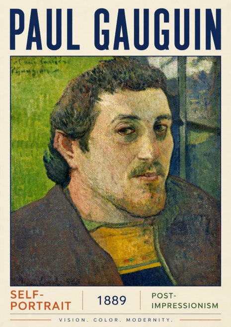 Paul Gauguin Self-portrait (1889) No4 - Plakát