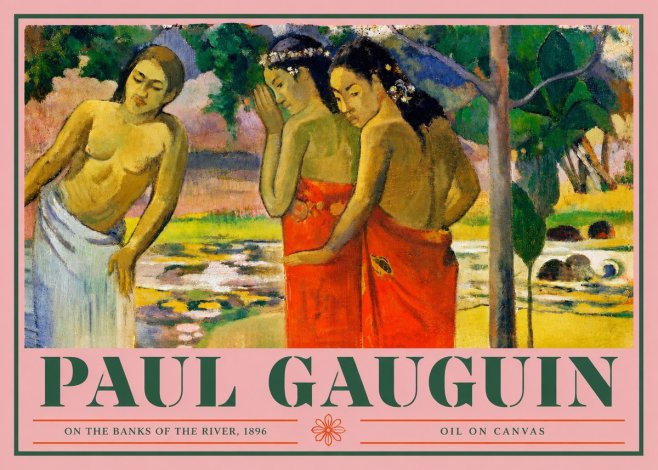 Paul Gauguin On the Banks of the River, 1896 No4 - Plakát