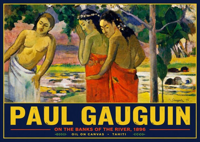 Paul Gauguin On the Banks of the River, 1896 No5 - Plakát