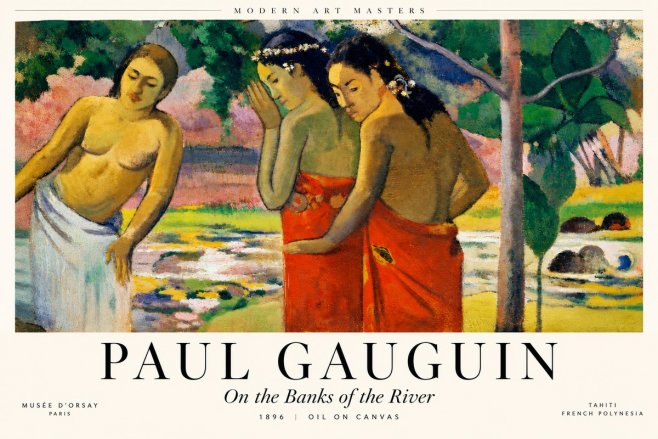Paul Gauguin On the Banks of the River, 1896 No6 - Plakát