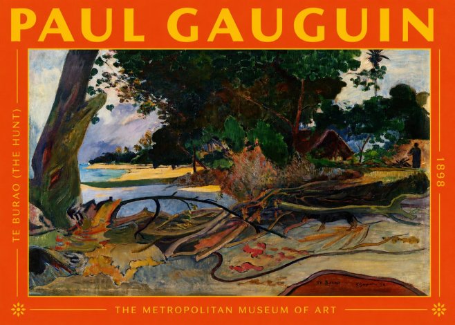 Paul Gauguin Te Burao (the Hunt) No2 - Plakát