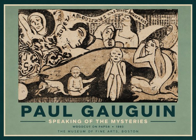 Paul Gauguin Speaking of the Mysteries No5 - Plakát