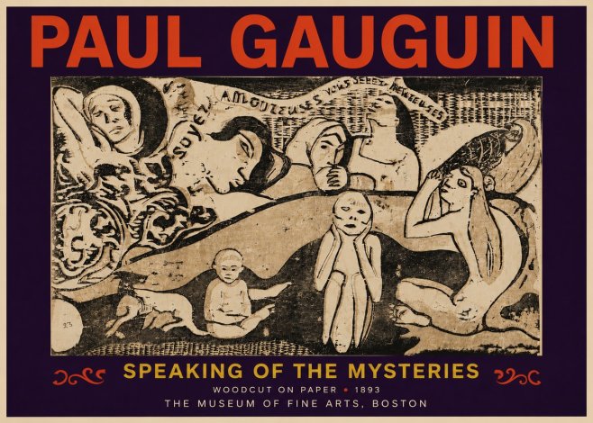 Paul Gauguin Speaking of the Mysteries No6 - Plakát