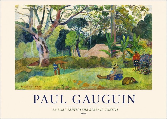 Paul Gauguin Te Ra'ai Rahi (the Great Pond) No2 - Plakát