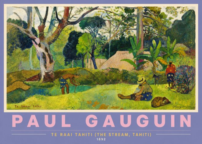 Paul Gauguin Te Ra'ai Rahi (the Great Pond) No5 - Plakát