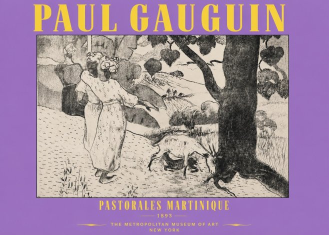 Paul Gauguin Pastorales Martinique No3 - Plakát