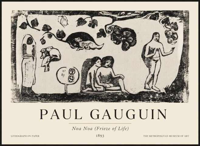 Paul Gauguin Noa Noa (Frieze of Life) No1 - Plakát