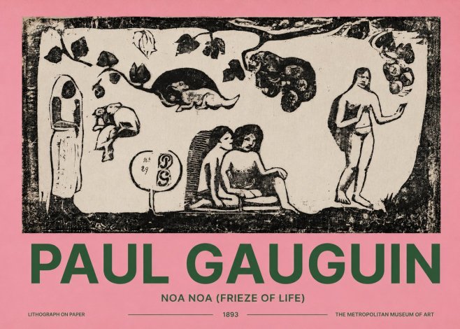Paul Gauguin Noa Noa (Frieze of Life) No2 - Plakát