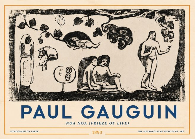 Paul Gauguin Noa Noa (Frieze of Life) No3 - Plakát
