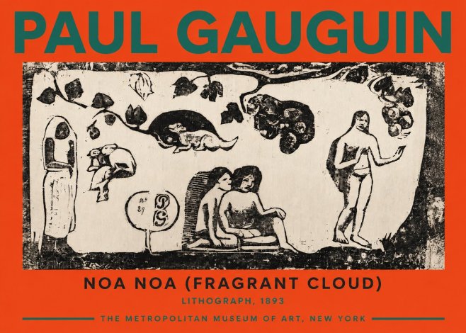 Paul Gauguin Noa Noa (Frieze of Life) No6 - Plakát