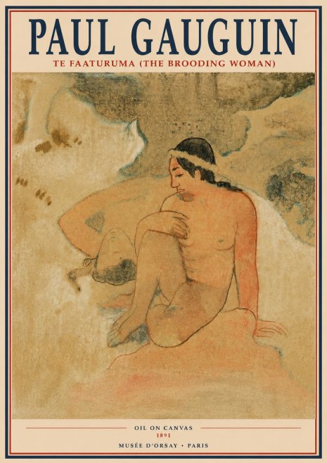 Paul Gauguin Te Faaturuma (the Brooding Woman) No2 - Plakát