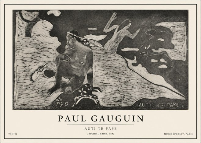 Paul Gauguin Auti Te Pape No1 - Plakát